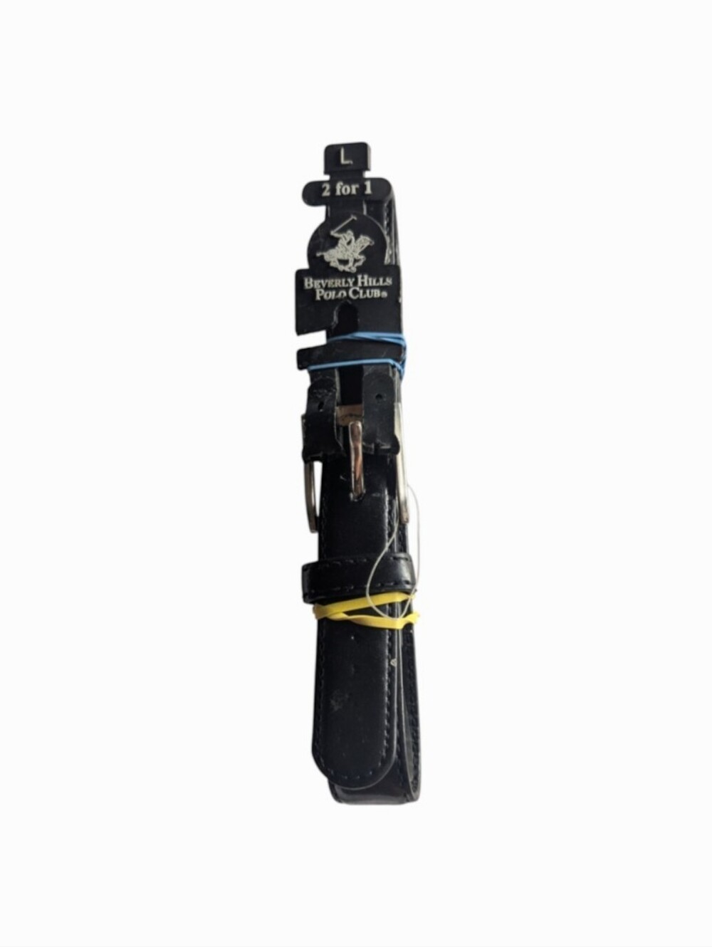 Beverly Hills Polo Club Women's Black Leather Belt